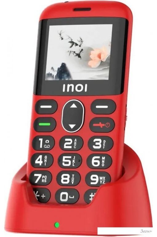 Телефон Inoi 148 Senior 4G (красный)