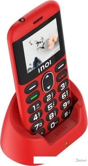 Телефон Inoi 148 Senior 4G (красный)