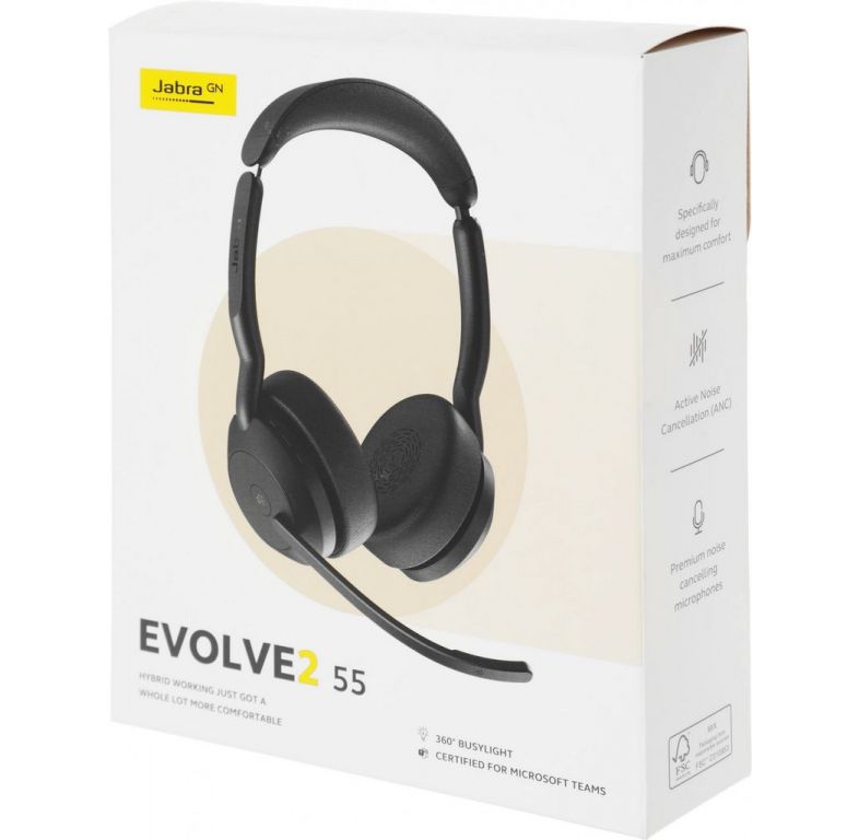 Офисная гарнитура Jabra Evolve2 55 MS Stereo USB-A