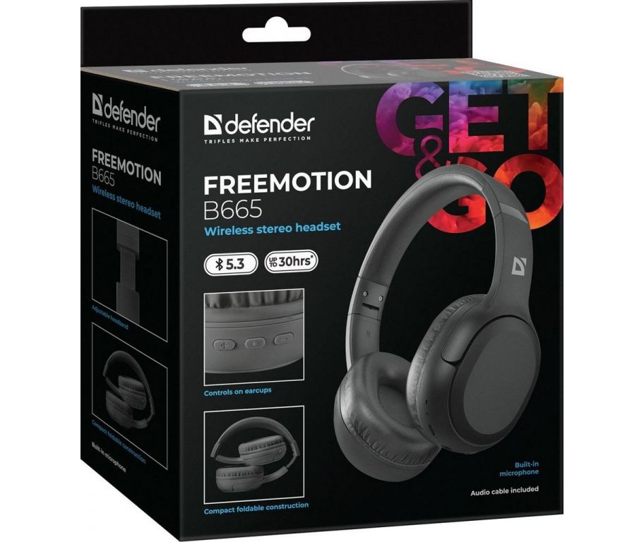 Наушники Defender FreeMotion B665 (черный)