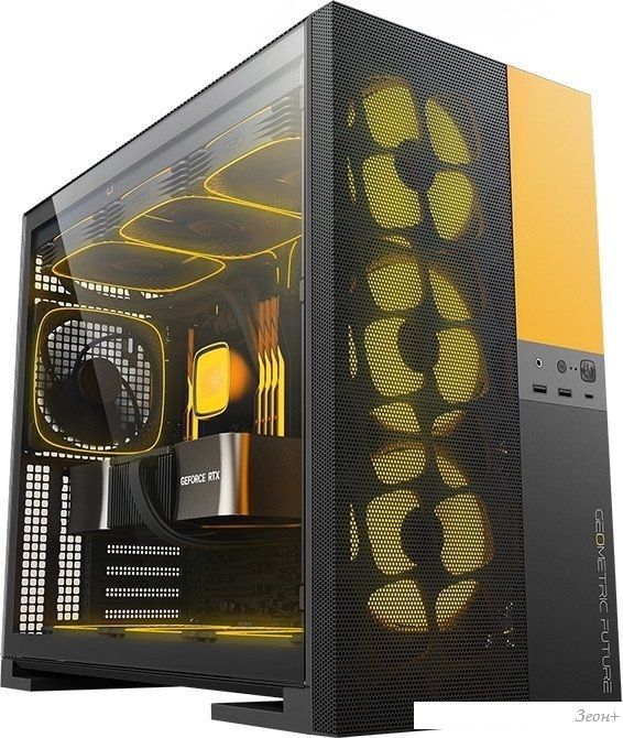 Корпус Geometric Future Model 5 Vent 5FAN (черный/желтый)