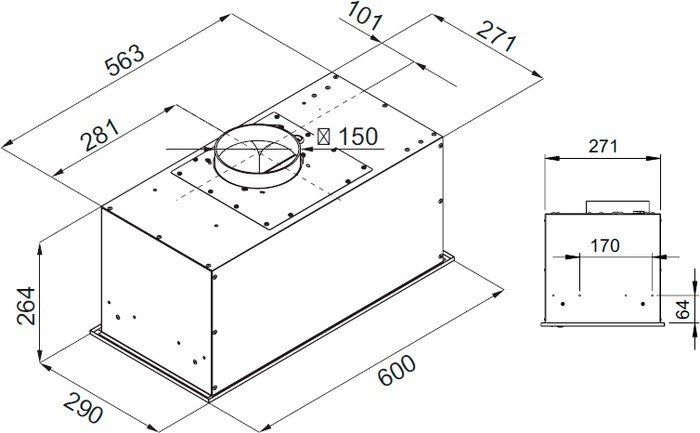 Кухонная вытяжка KUPPERSBERG Ibox 60 W
