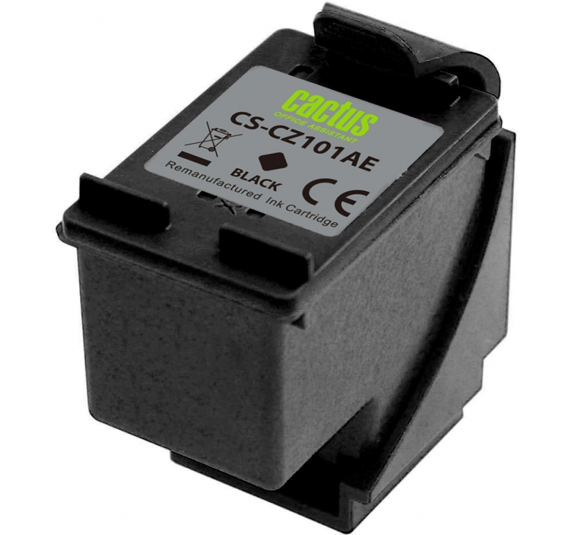 Картридж струйный Cactus CS-CZ101AE № 650 черный (18мл) для HP 1015/1515/1516/2515/2545/2546/2645/3515/3545/3546/4515