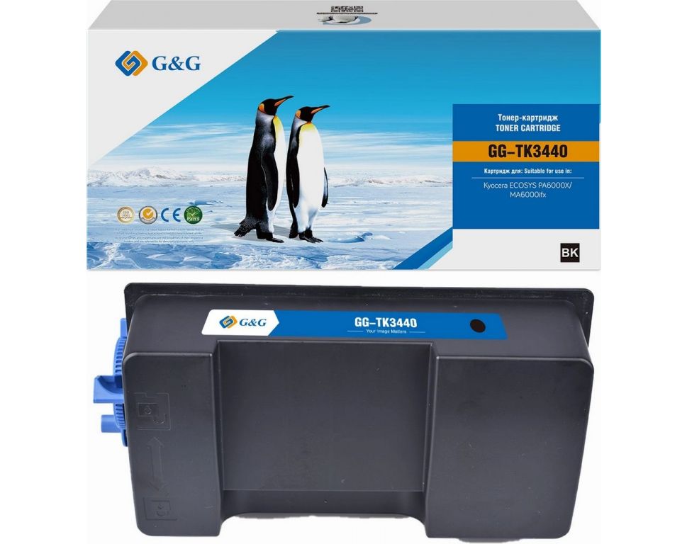 Картридж лазерный G&G GG-TK3440 TK-3440 черный (40000стр.) для Kyocera ECOSYS PA6000X/MA6000ifx