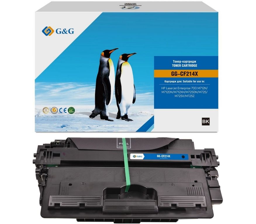Картридж лазерный G&G GG-CF214X CF214X черный (17500стр.) для HP LJ Ent 700 M712N/M712DN/M712XH/M725DN/M725/M725X/M725Z