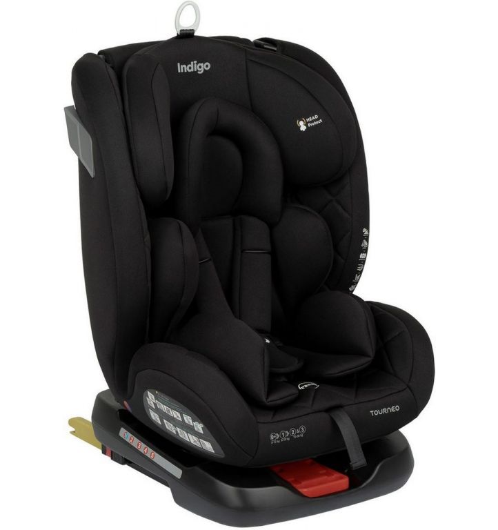 Детское автокресло Indigo Tourneo Isofix (черный твил)