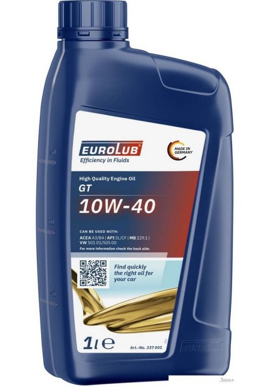 Моторное масло EUROLUB GT 10W-40 1л