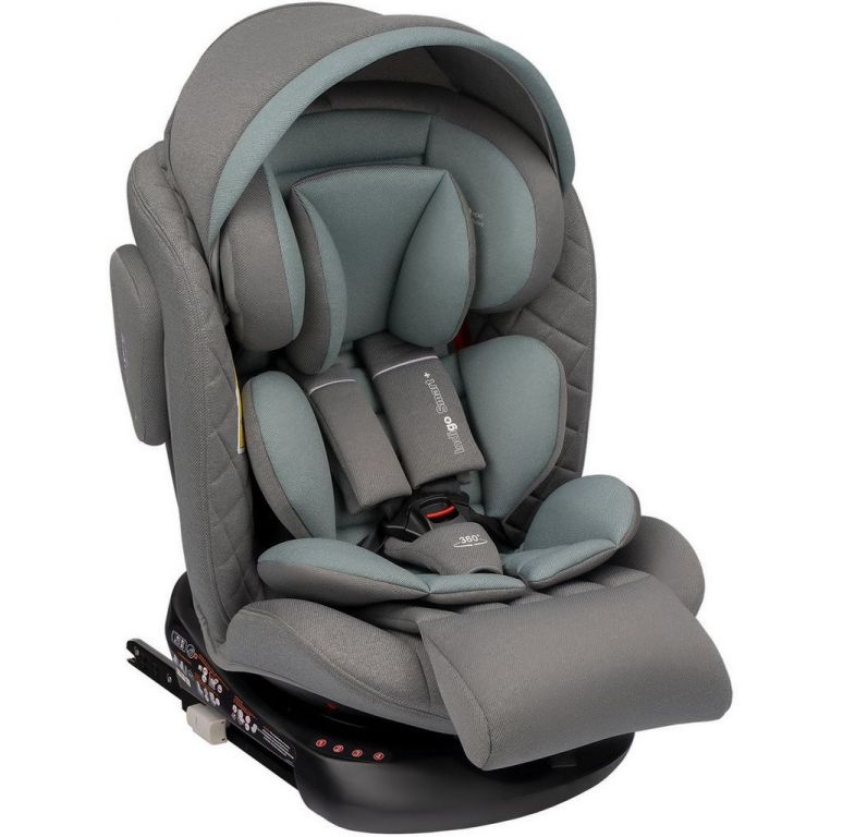 Детское автокресло Indigo Smart Plus Isofix (серый/зеленый)