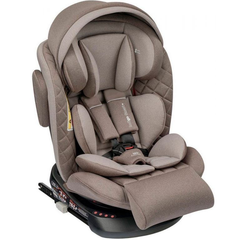 Детское автокресло Indigo Smart Plus Isofix (бежевый/коричневый)