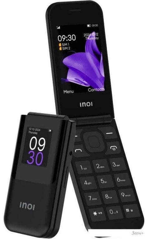 Телефон Inoi 284 Flip 4G (черный)