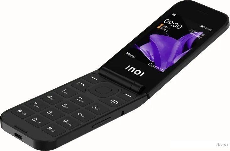 Телефон Inoi 284 Flip 4G (черный)