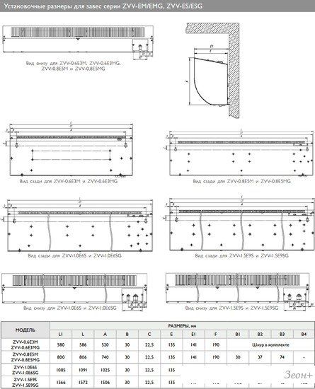 Тепловая завеса ZILON ZVV-1.0E6SG