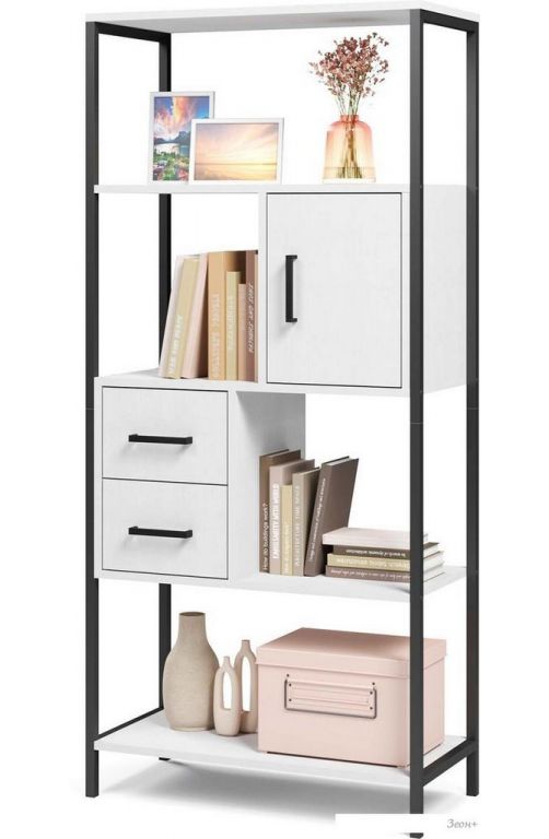 Стеллаж Mio Tesoro Cool Joy Loft (белый/черный)