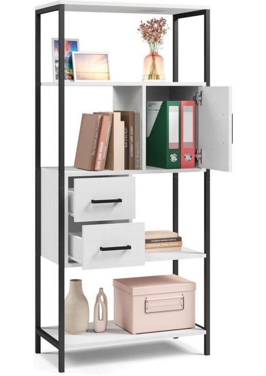 Стеллаж Mio Tesoro Cool Joy Loft (белый/черный)
