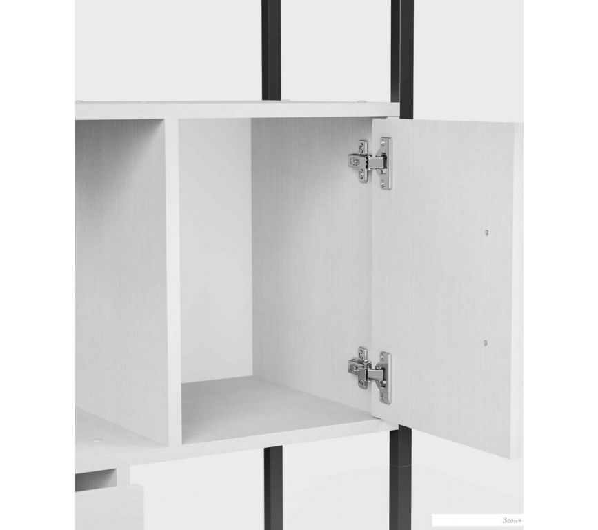 Стеллаж Mio Tesoro Cool Joy Loft (белый/черный)