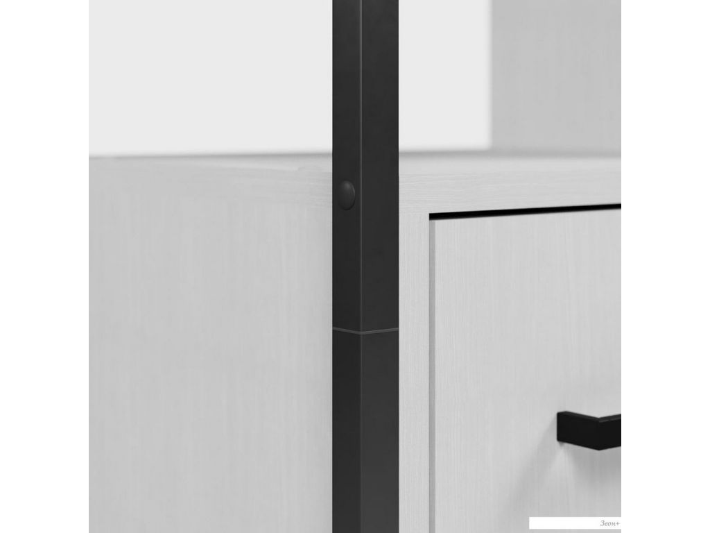 Стеллаж Mio Tesoro Cool Joy Loft (белый/черный)