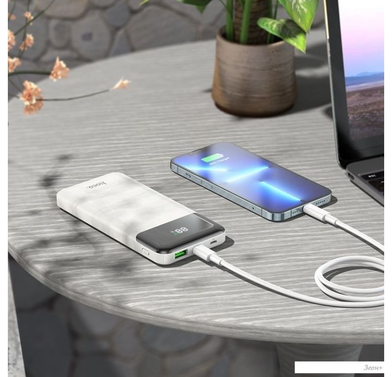 Внешний аккумулятор Hoco J102 10000mAh (белый)