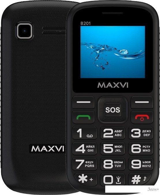Телефон Maxvi B201 (черный)
