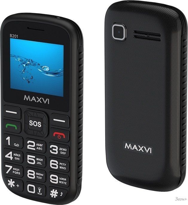 Телефон Maxvi B201 (черный)