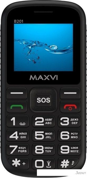 Телефон Maxvi B201 (черный)