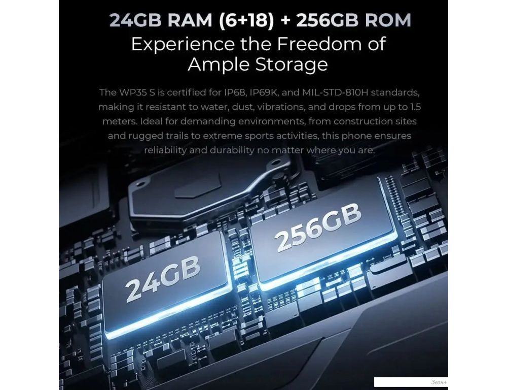 Телефон Oukitel WP35S 6GB/256GB (серый)