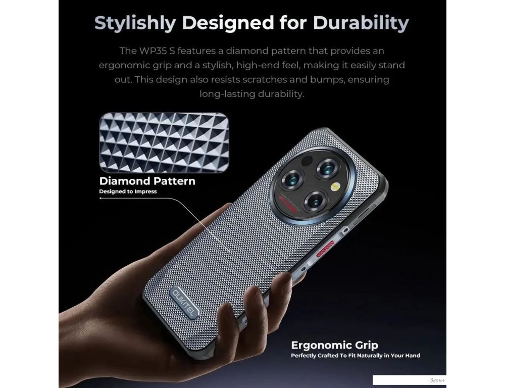 Телефон Oukitel WP35S 6GB/256GB (серый)