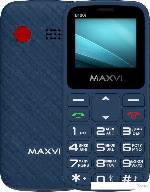 Телефон Maxvi B100i (синий)