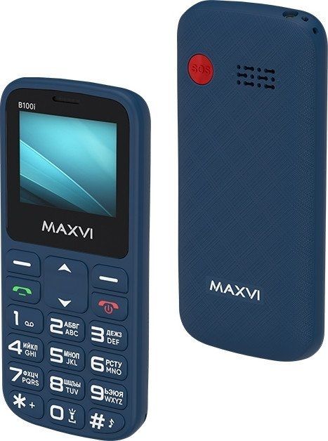 Телефон Maxvi B100i (синий)
