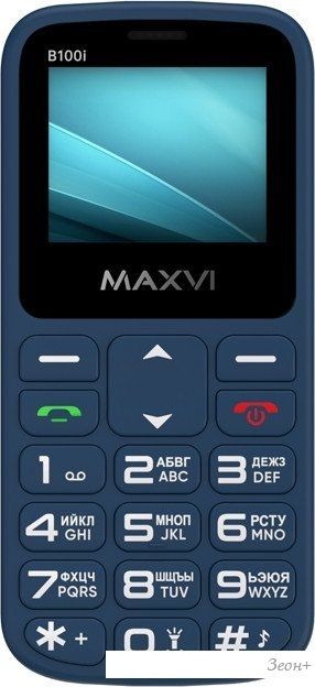 Телефон Maxvi B100i (синий)
