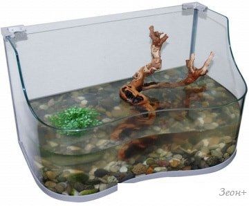 Палюдариум Lucky Reptile Turtle-Tarrium TUT-100 (серебряный)