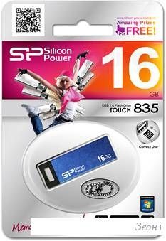 USB Flash Silicon-Power Touch835 16GB (SP016GBUF2835V1B)