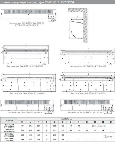 Тепловая завеса ZILON ZVV-1.0E6S