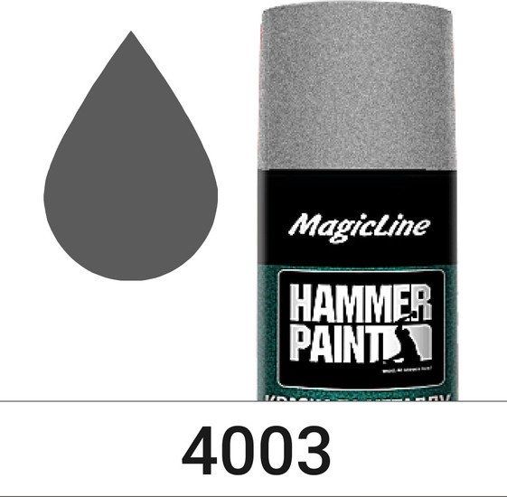 Автомобильная краска MagicLine по металлу (молотковая) серебряный 265 г