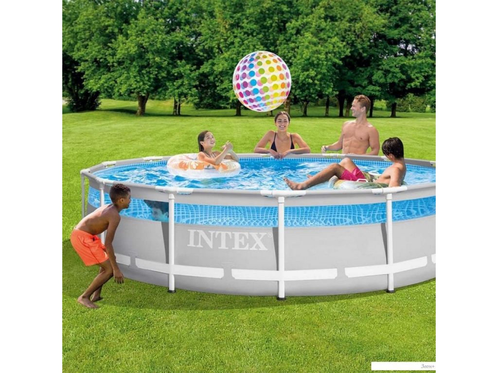 Каркасный бассейн Intex Prism Frame Clearview 26722 (427х107)