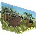 Магнитный конструктор Halftoys Animal Гну с диорамой HA003