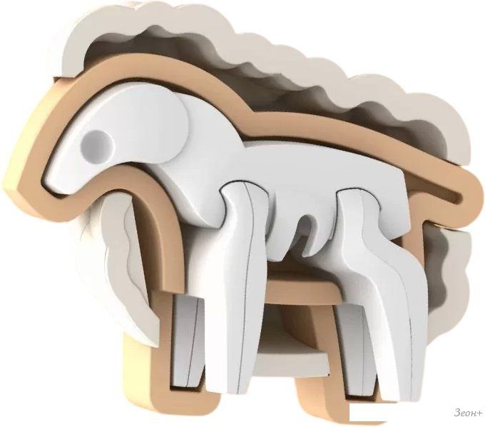 Магнитный конструктор Halftoys Animal Овца HAS008