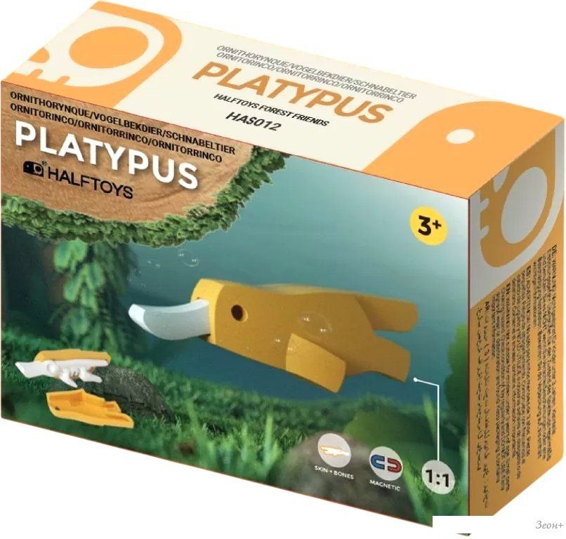 Магнитный конструктор Halftoys Animal Утконос HAS012