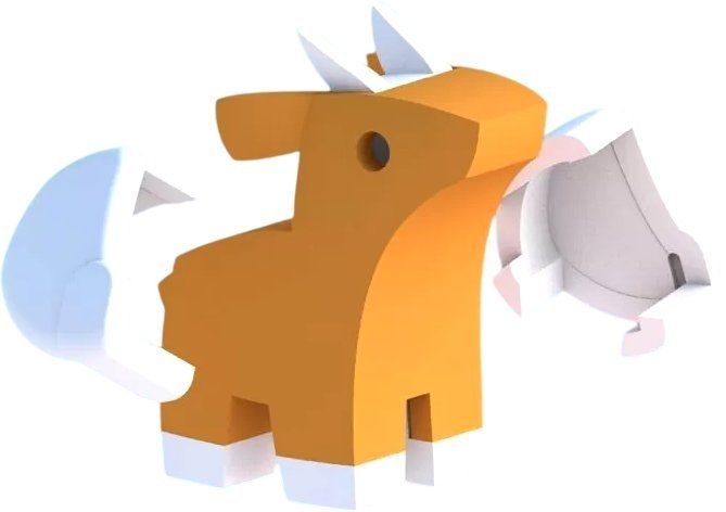 Магнитный конструктор Halftoys Baby Animal Импала HAB002
