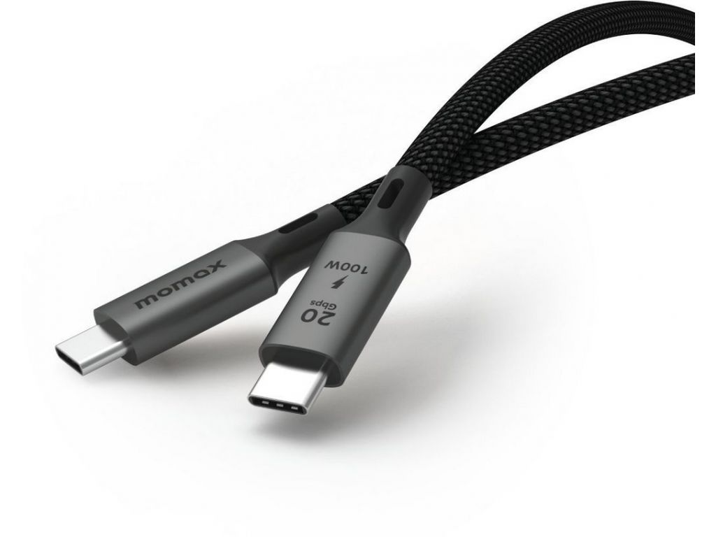 Кабель Momax DC32D USB 3.2 Gen 2x2 Type-C - USB 3.2 Gen 2x2 Type-C (2 м, черный)