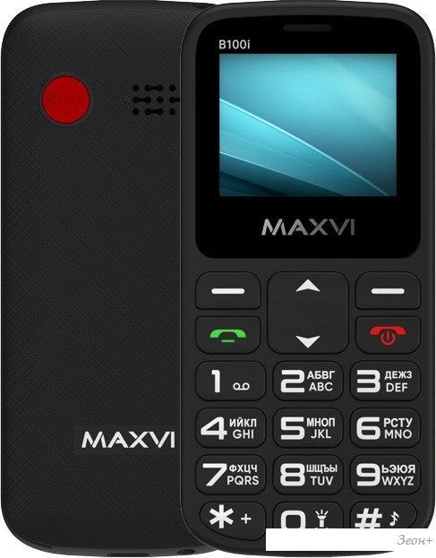 Телефон Maxvi B100i (черный)