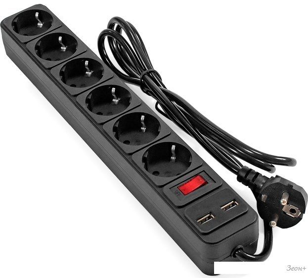 Сетевой фильтр ExeGate SP-6-USB-1.8B