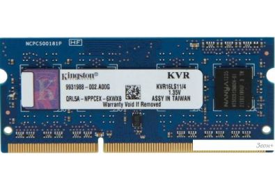   Kingston ValueRAM 4GB DDR3 SO-DIMM PC3-12800 (KVR16LS11/4)
