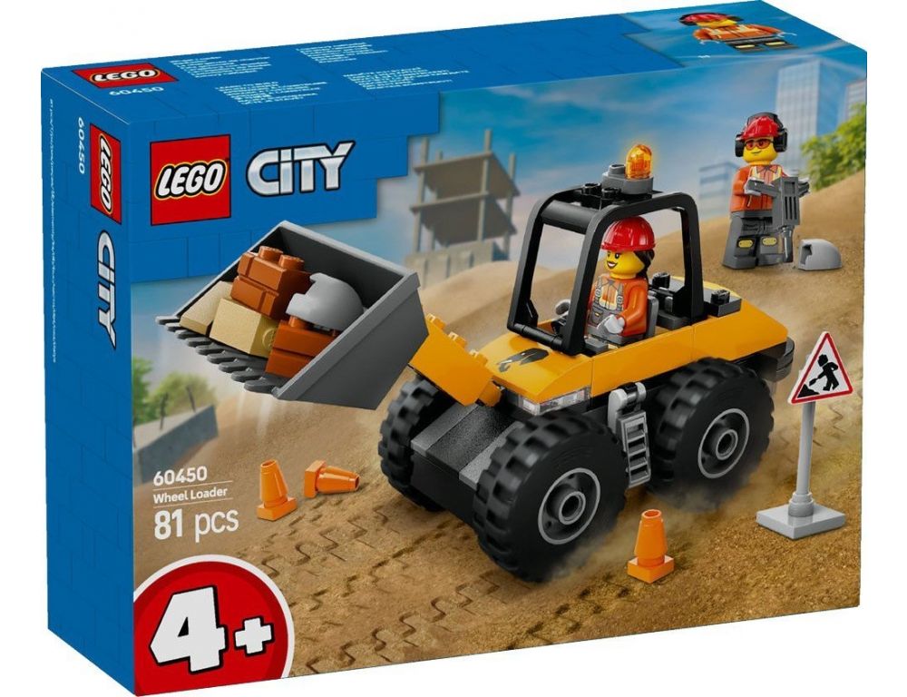 Конструктор LEGO City 60450 Желтый строительный погрузчик