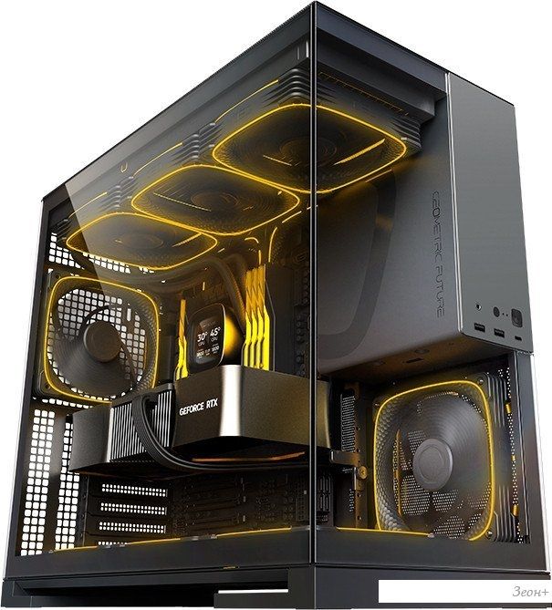 Корпус Geometric Future Model 5 5FAN (черный/серый)