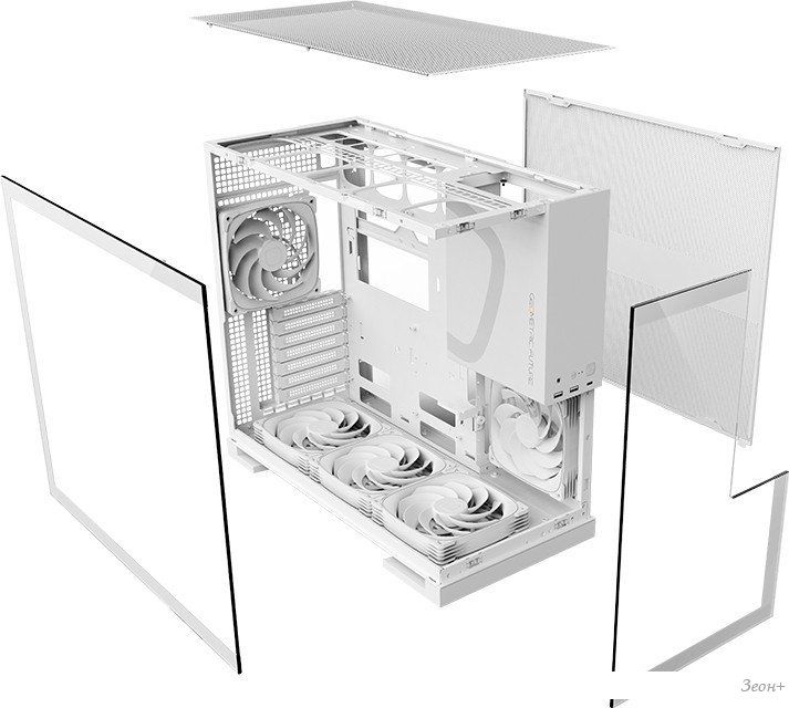 Корпус Geometric Future Model 5 5FAN (белый)