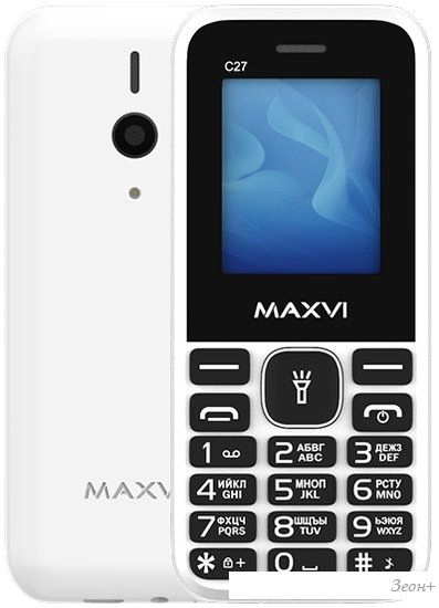 Кнопочный телефон Maxvi C27 (белый)