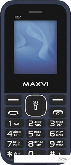 Кнопочный телефон Maxvi C27 (синий)