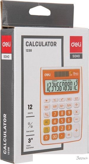 Бухгалтерский калькулятор Deli E1238black
