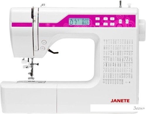 Электромеханическая швейная машина Janete 2600A (розовый)
