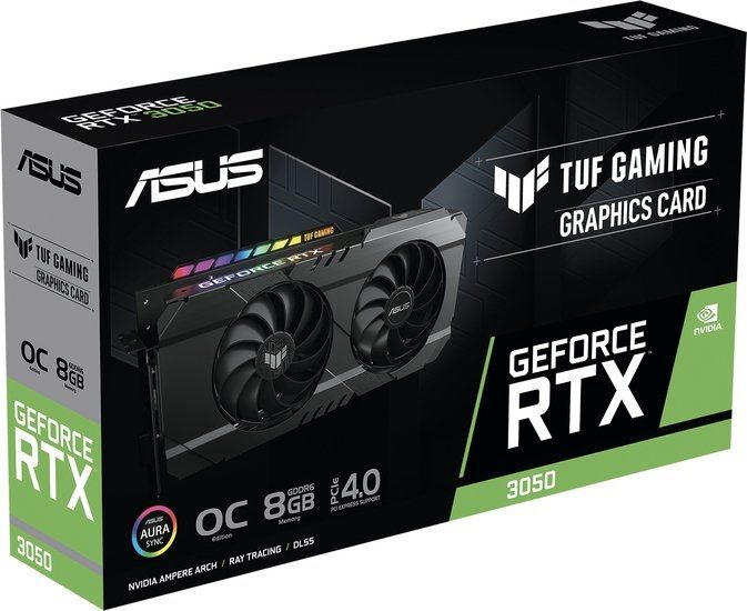 Видеокарта ASUS TUF Gaming GeForce RTX 3050 OC Edition 8GB GDDR6